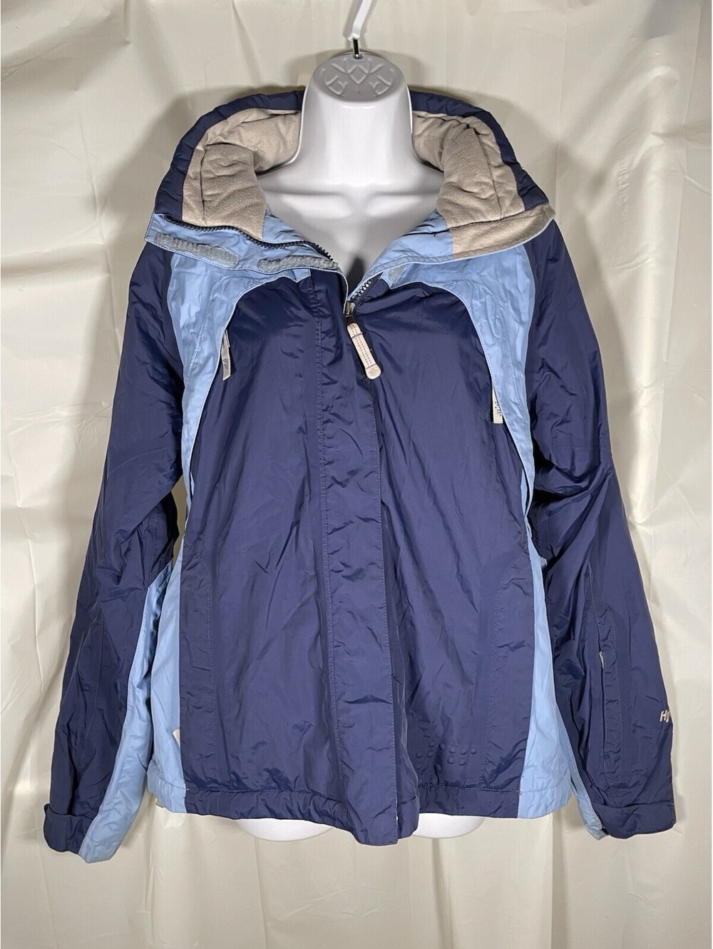 The North Face Women's HyVent Waterproof Ski Rain Jacket Blue Size Large